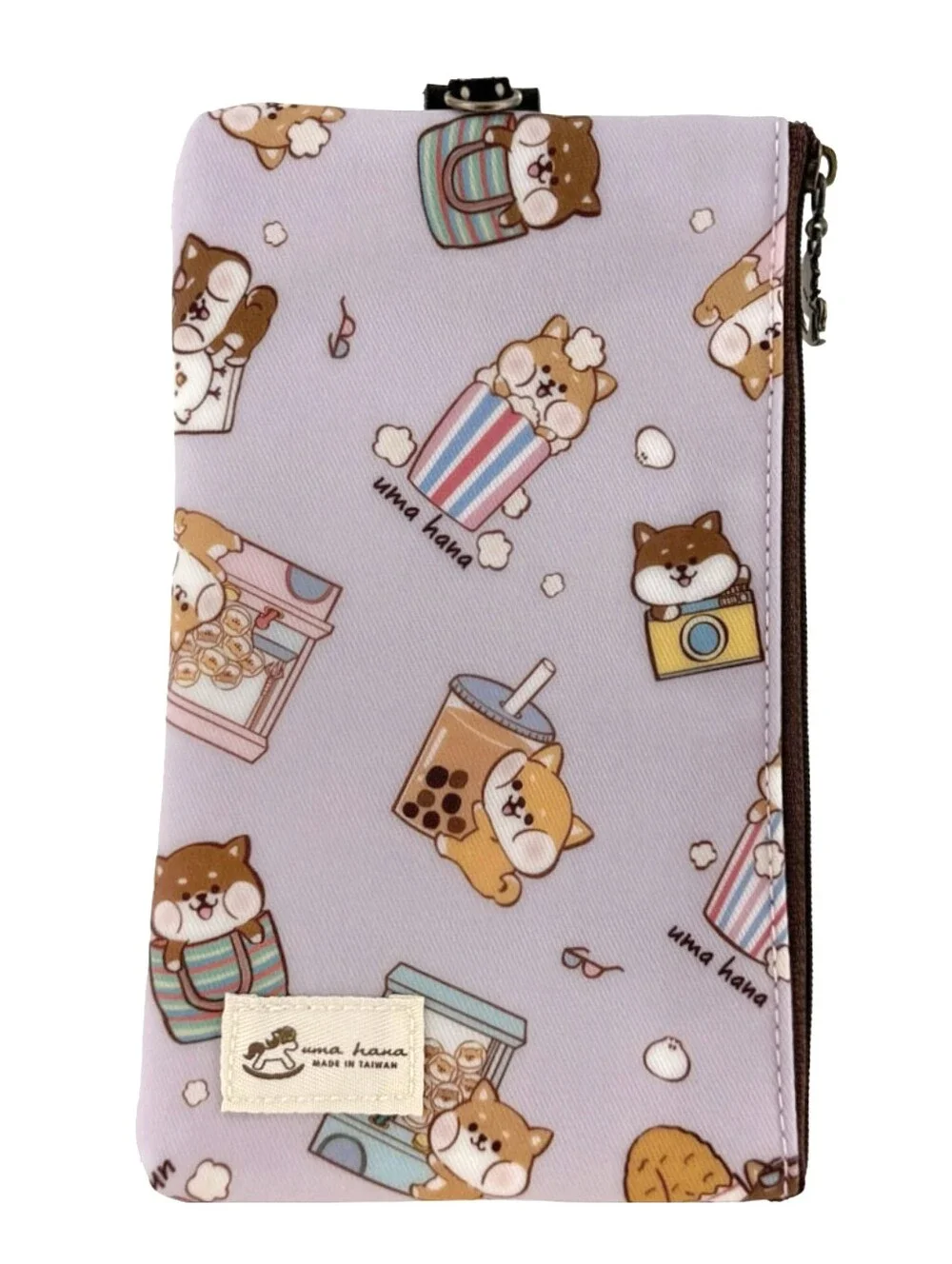 Waterproof Shiba Phone Case Pouch W/ Neck Strap